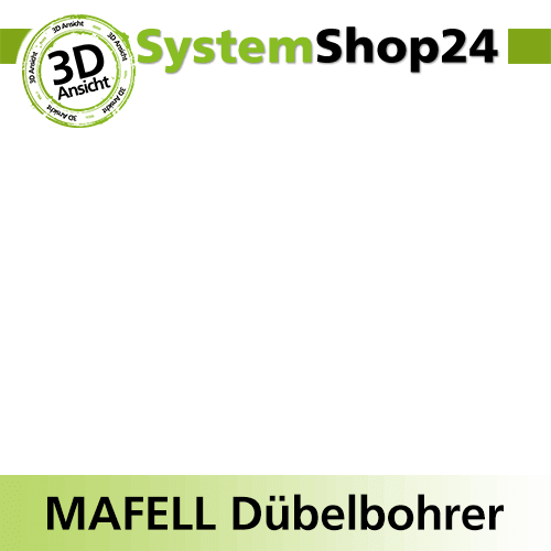 Systemshop24 Dübelbohrer für MAFELL DuoDübler HM Z2 D10,2mm AL30mm GL58mm S8mm SL16mm RL RD