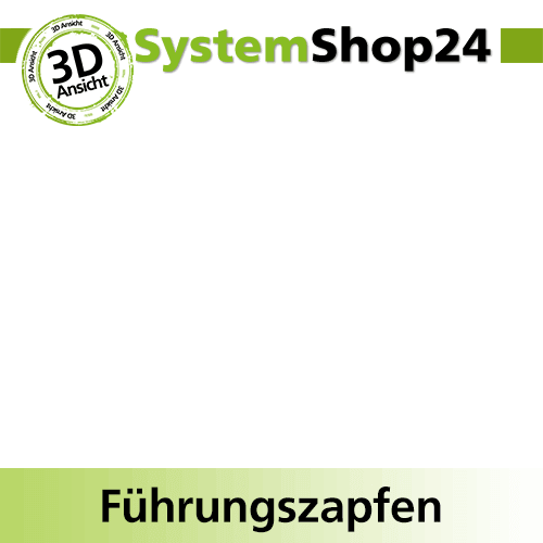 Systemshop24 Führungszapfen D10mm NL12mm GL34mm S6mm