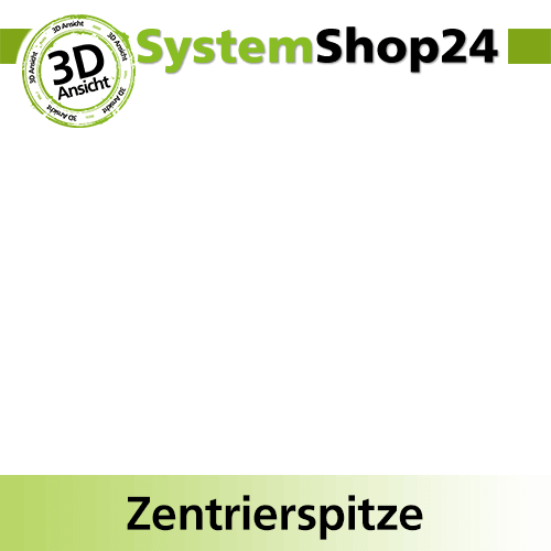Systemshop24 Zentrierspitze HSS M2 D6mm GL28mm