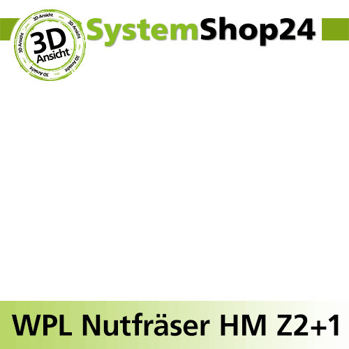 Systemshop24 Wendeplatten-Nutfräser Z2+2 D25,4mm (1") AL19,5mm GL58mm S8mm RL