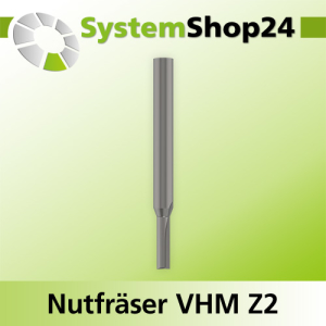 Nutfräser VHM Z2 D2-6,35mm S6-6,35mm
