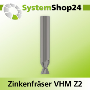 Zinkenfräser VHM Z2 D7,8-20mm S6-12mm