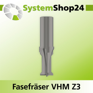 Fasefräser VHM Z3 D16-20mm 90° S16mm