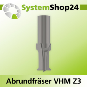 Abrundfräser VHM Z3 D16-20mm R2-4mm S12-16mm