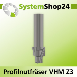 Profilnutfräser VHM Z3 D1 8-12mm D2 16-20mm R2-6mm S12-16mm