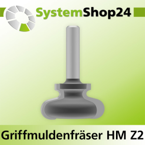 Griffmuldenfräser HM Z2 D19-44,5mm S8-12mm