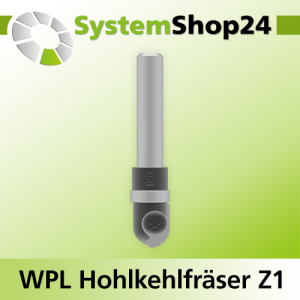 Wendeplatten-Hohlkehlfräser mit Kugellager Z2 D12mm R6mm S8mm