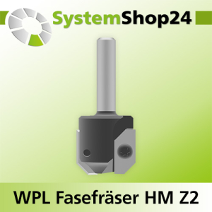 Wendeplatten-Fasefräser Z2 D25,4mm S8mm
