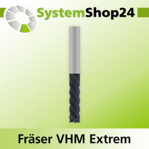 VHM Extreme Spiralnutfräser Z3+3-4+4 D6-16mm S6-16mm RL