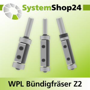 Wendeplatten-Bündigfräser mit zwei Kugellagern Z2 D16-21mm S8-12mm