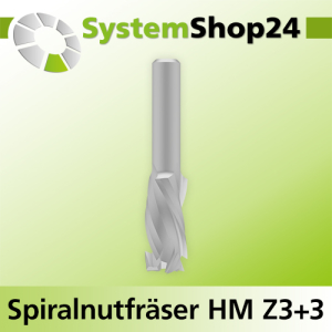 Spiralnutfräser HM Z3+3 D12mm S8-12mm Rechtsdrall-Linksdrall / positive Spirale-negative Spirale / Up Cut-Down Cut