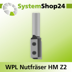 Wendeplatten-Nutfräser mit Achswinkel +/- 2° Z2 D19mm S8-12mm