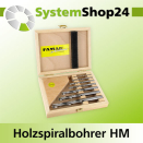FAMAG HM-Holzspiralbohrer-Set 7-teilig im Holzkasten D3,...