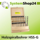FAMAG Holzspiralbohrer-Satz, HSS-G lang 10-teilig D3, 4,...