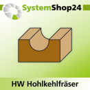 KLEIN HW Hohlkehlfräser S8mm D3,2mm R1,6mm B10mm...