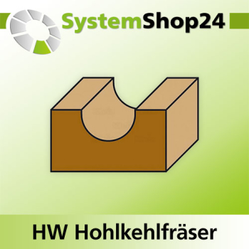 KLEIN HW Hohlkehlfräser S8mm D4,8mm R2,4mm B13mm L44mm Z2