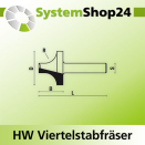KLEIN HW Hohlkehlfräser S6mm D25,4mm R12,7mm B17mm...