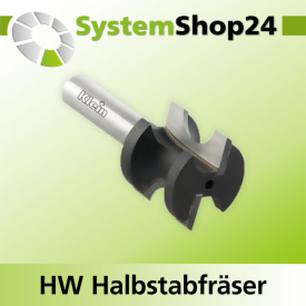 KLEIN HW Halbstabfräser S6,4mm D13,5mm R2mm B13mm...