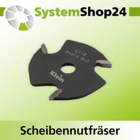 KLEIN Scheibennutfräser D47,6mm d7,94mm B3,2mm Z3