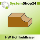 KLEIN HW Hohlkehlfräser mit Kugellager S6mm D22,2mm...