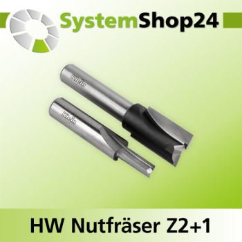 KLEIN HW Nutfräser Z2+1 S10mm D4mm B13mm L49mm