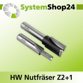 KLEIN HW Nutfräser Z2+1 S10mm D8mm B23mm L60mm