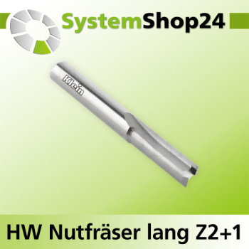 KLEIN HW Nutfräser lang Z2+1 S10mm D10mm B40mm L87mm