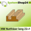 KLEIN HW Nutfräser lang Z2+1 S10mm D12mm B40mm L87mm