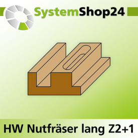 KLEIN HW Nutfräser lang Z2+1 S10mm D18mm B45mm L87mm