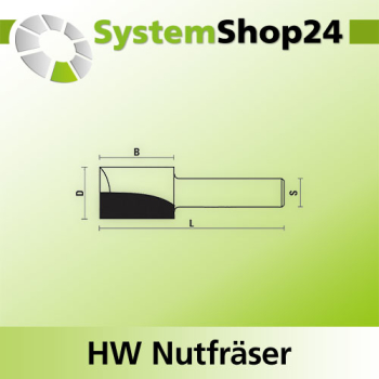 KLEIN HW Nutfräser S12,7mm D25,4mm B32mm L73mm Z2