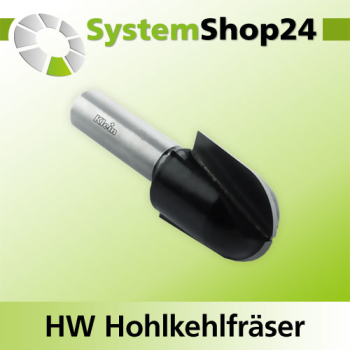 KLEIN HW Hohlkehlfräser S12mm D12,7mm B6,4mm L32mm Z2