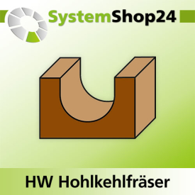 KLEIN HW Hohlkehlfräser S12,7mm D12,7mm B6,4mm L32mm Z2