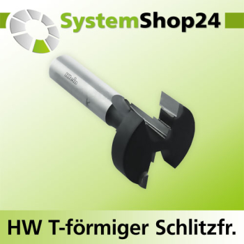 KLEIN HW T-förmiger Schlitzfräser S12mm D1 35mm D2 13mm B1 9,5mm B2 22mm L65mm Z2