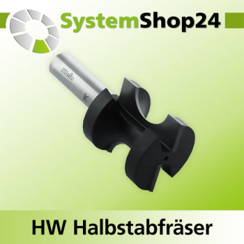 KLEIN HW Halbstabfräser S12,7mm D33,3mm R9,5mm B35mm L73mm Z2