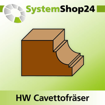 KLEIN HW Cavettofräser mit Kugellager S12mm D28,6mm B4,8mm L13mm Z2