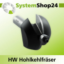 KLEIN HW Hohlkehlfräser mit Kugellager S12mm D22,2mm...