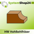 KLEIN HW Hohlkehlfräser mit Kugellager S12,7mm...