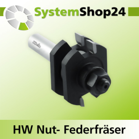 KLEIN HW Nut- Federfräser mit Kugellager S12mm D41mm...