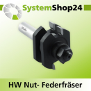 KLEIN HW Nut- Federfräser mit Kugellager S8mm D41mm...