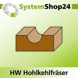 KLEIN HW Hohlkehlfräser Z2 S8mm D6,4mm R3,2mm B5mm...