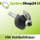KLEIN HW Hohlkehlfräser mit Kugellager Z2 S6,4mm...