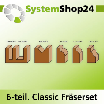 KLEIN 6-teiliges Classic Hobby Fräserset Starter Set S8mm