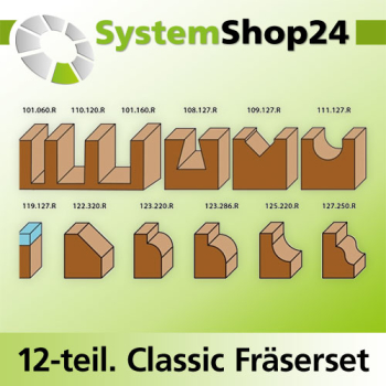 KLEIN 12-teiliges Classic Hobby Fräserset Advanced Set S6mm