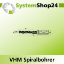KLEIN VHM Spiralbohrer S10X30mm D6mm B32mm L70mm RH Z2