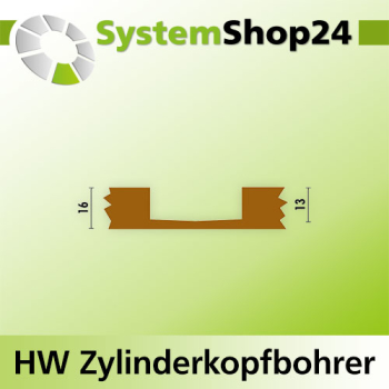KLEIN HW Zylinderkopfbohrer S10X26mm D20mm L56mm LH Z2+2
