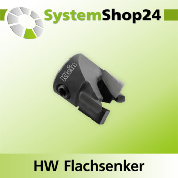 KLEIN HW Flachsenker Z2 D1 5mm D2 16mm L20mm Rotation LH