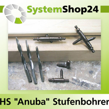 KLEIN HS "Anuba" Stufenbohrer Z2 Nr. 9 D1 3,8mm D2 5mm B20mm B1 40mm L75mm Rotation RH