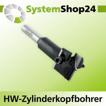 KLEIN Verstellbarer HW-Zylinderkopfbohrer S10x30mm D30-60mm L90mm Rotation RH