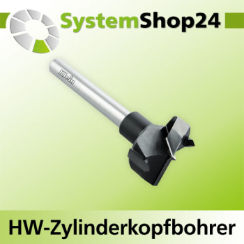 KLEIN HW Zylinderkopfbohrer Z2+2 S10x100mm D15mm L120mm Rotation RH