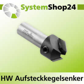 KLEIN HW Aufsteckkegelsenker Z2 S10x25mm D1 4mm D2 15mm...